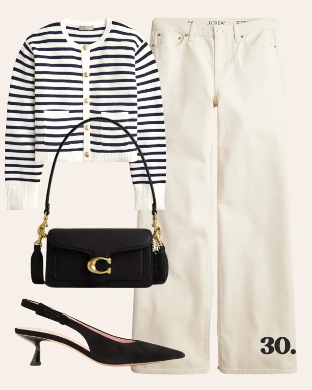 Spring into Sophistication! 🖤 Elevate your style with these chic and timeless outfit ideas that scream classy & confident! #springstyle #sophisticatedchic #ThriftyThriving30