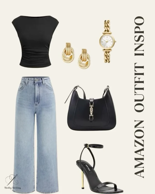 Today’s outfit inspo! 😍🫶🏽 Super affordable and classy all from Amazon. Visit my website for more outfit ideas! #chicoutfit #goingoutoutfit #classyoutfitideas #mondayoutfitinspiration 👏🏽 💅Save for later!